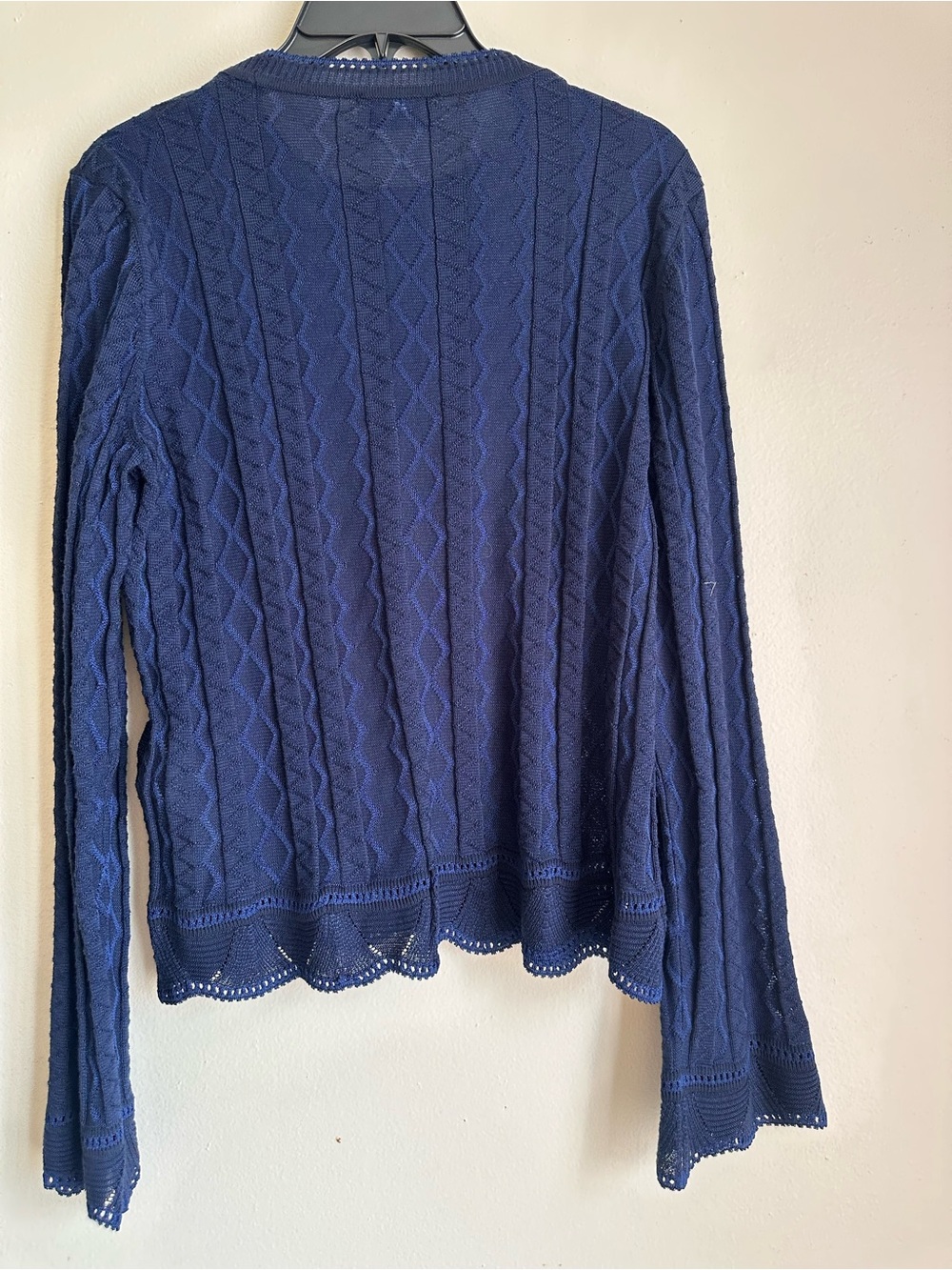 M by Missoni Navy Knit Long-Sleeve Sweater - Picture 6 of 7